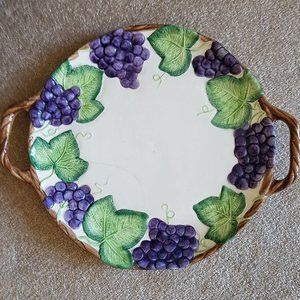 Fitz & Floyd Vintage Grape Serving Plate EUC